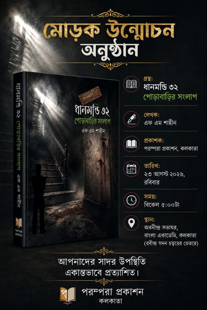কলকাতায় এফ এম শাহীনের নতুন বই ‘ধানমণ্ডি ৩২ পোড়াবাড়ির সংলাপ’